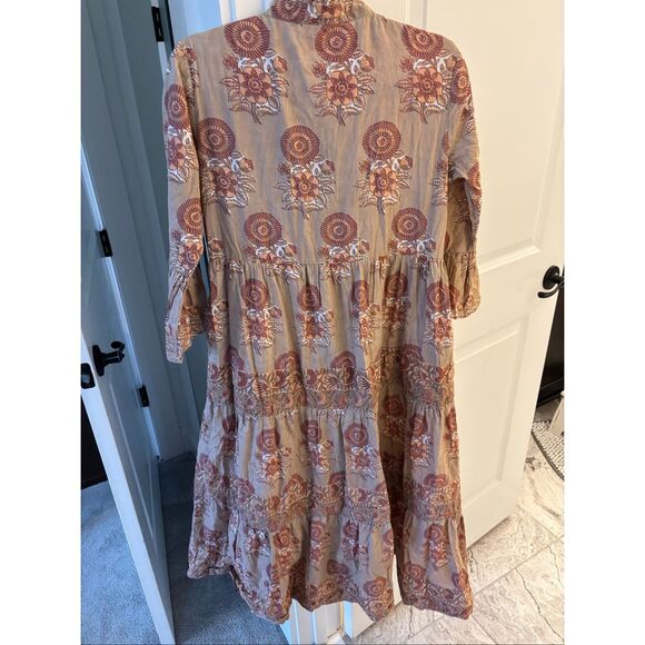 Victoria Dunn toasted oak Vivian midi dress, Med $198 - Picture 2 of 9